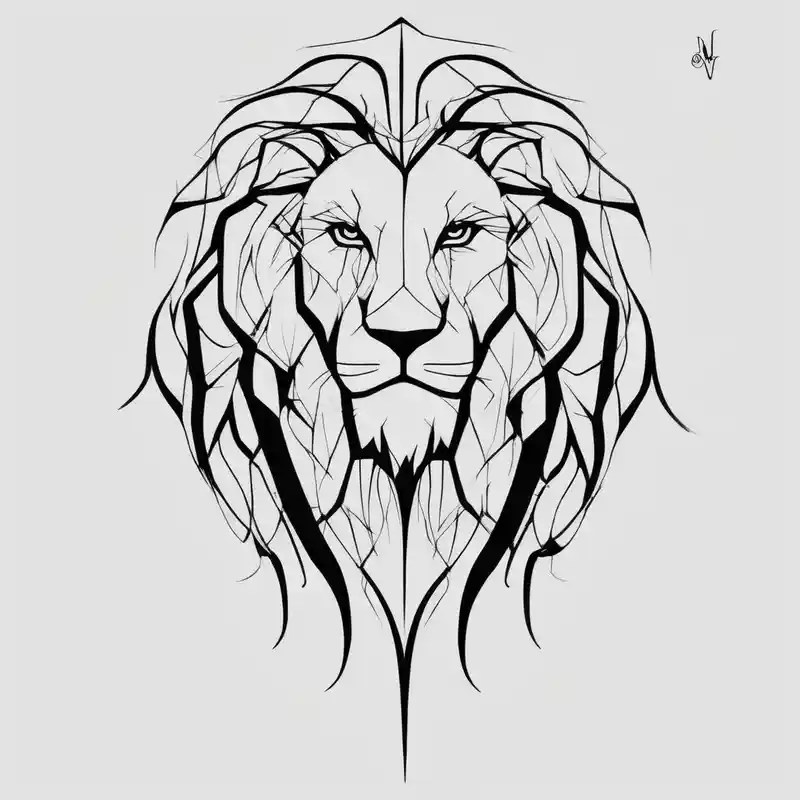 minimalist style 2025年のタトゥーされたタイガーリリーのタトゥーアイデア about Tattooed lion back drake tattoos and Tattooed lion back drake tattoos